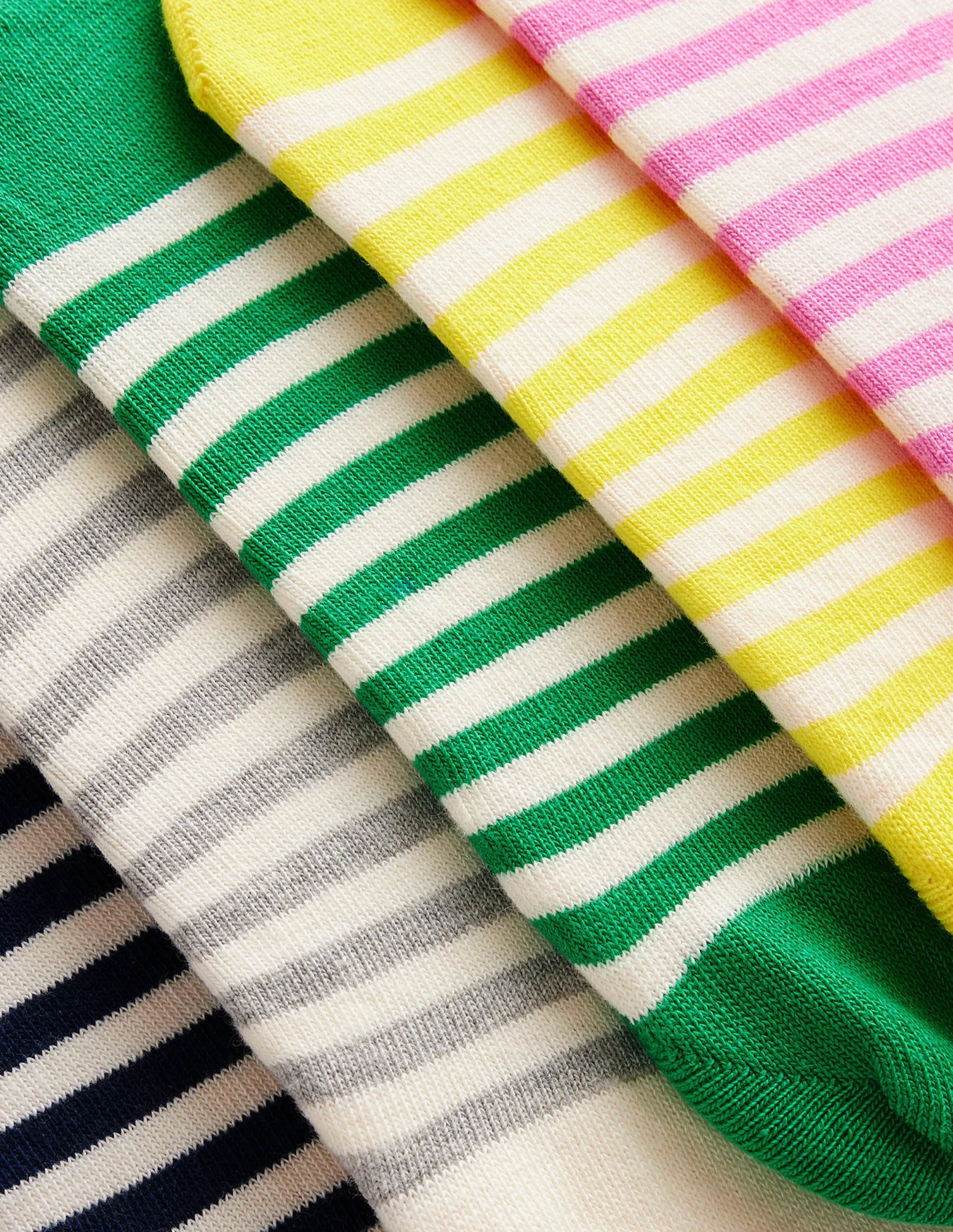 5 Paires de Chaussettes Secrètes - Rayures Bretonnes