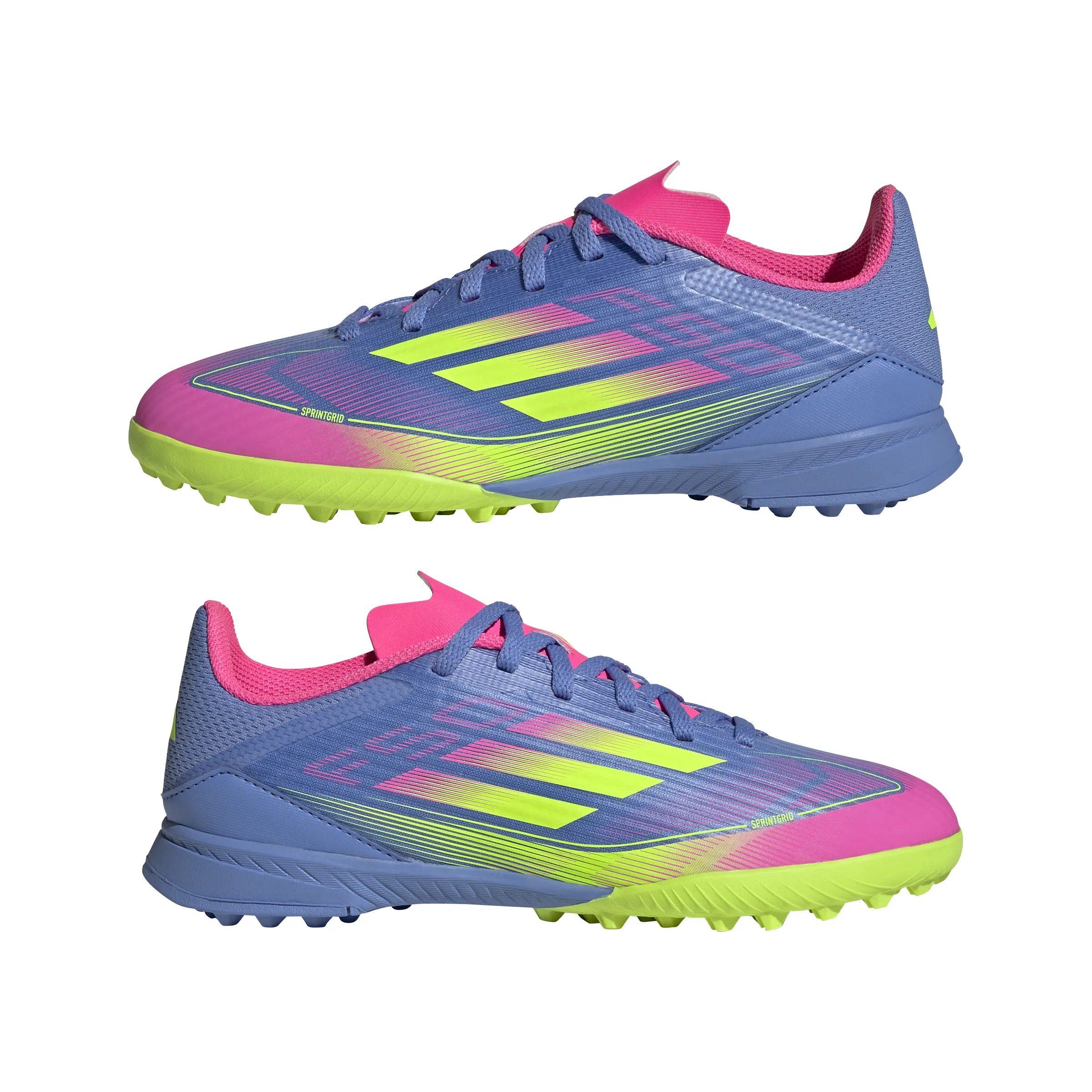 adidas F50 League TF Turf Junior - Bleu Foncé/ Bleu Clair/ Rose Clair