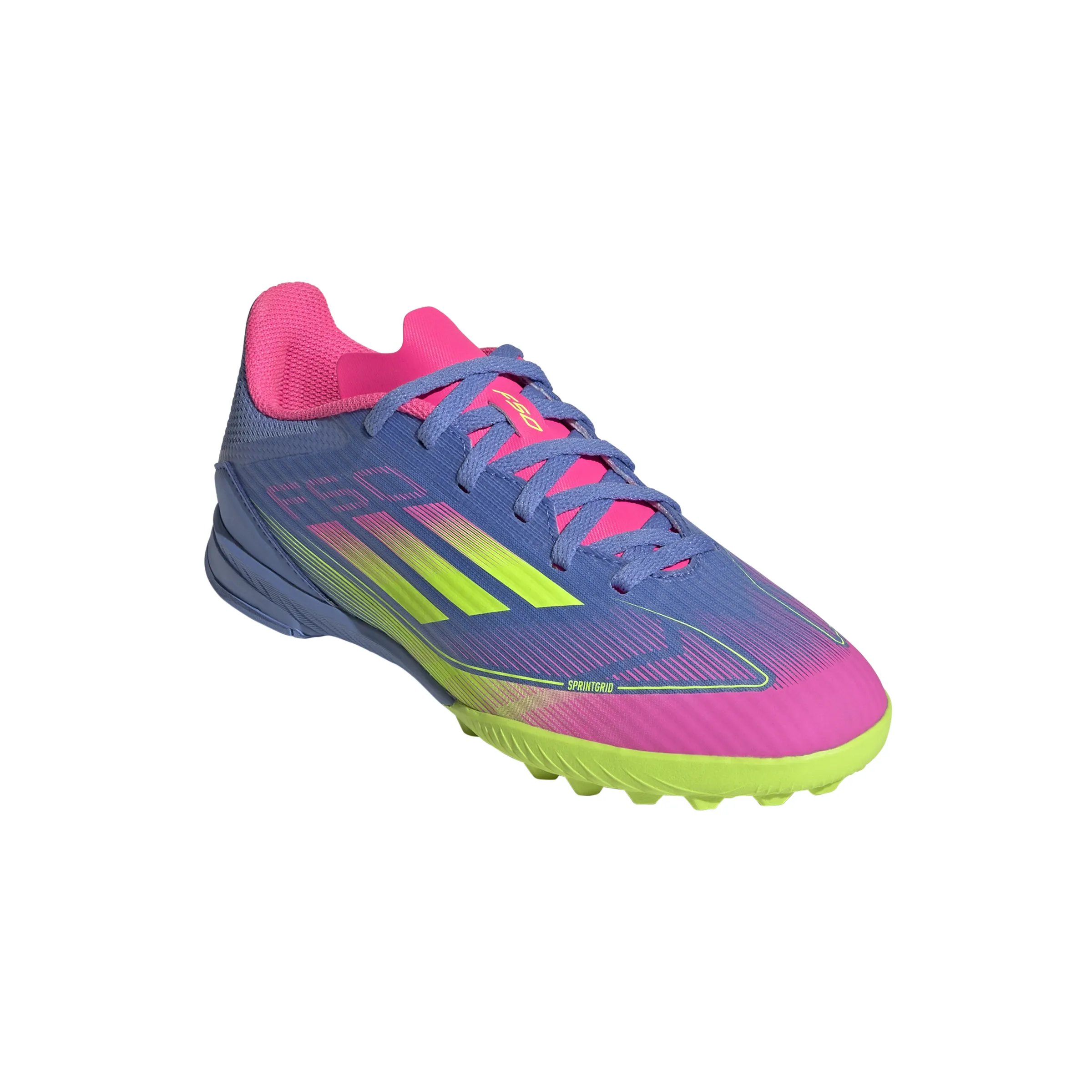 adidas F50 League TF Turf Junior - Bleu Foncé/ Bleu Clair/ Rose Clair