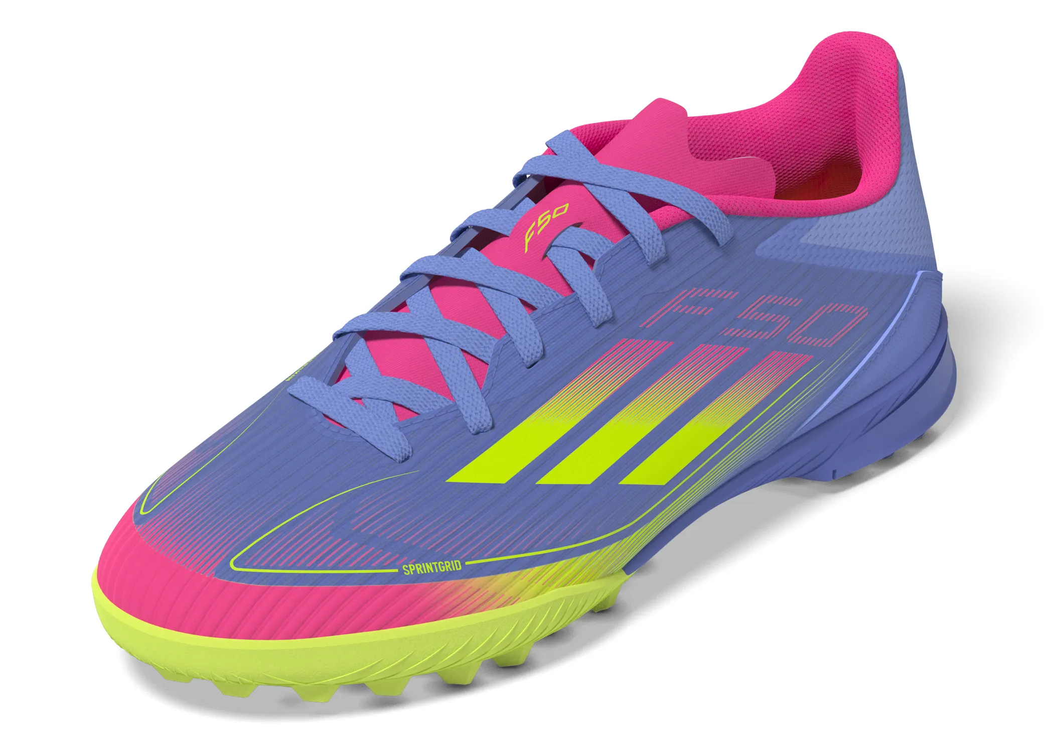 adidas F50 League TF Turf Junior - Bleu Foncé/ Bleu Clair/ Rose Clair