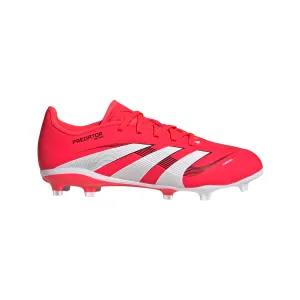 adidas Junior Predator League FG/MG Chaussures de Football pour Terrain Ferme - rouge lucide/blanc ftwr/noir core