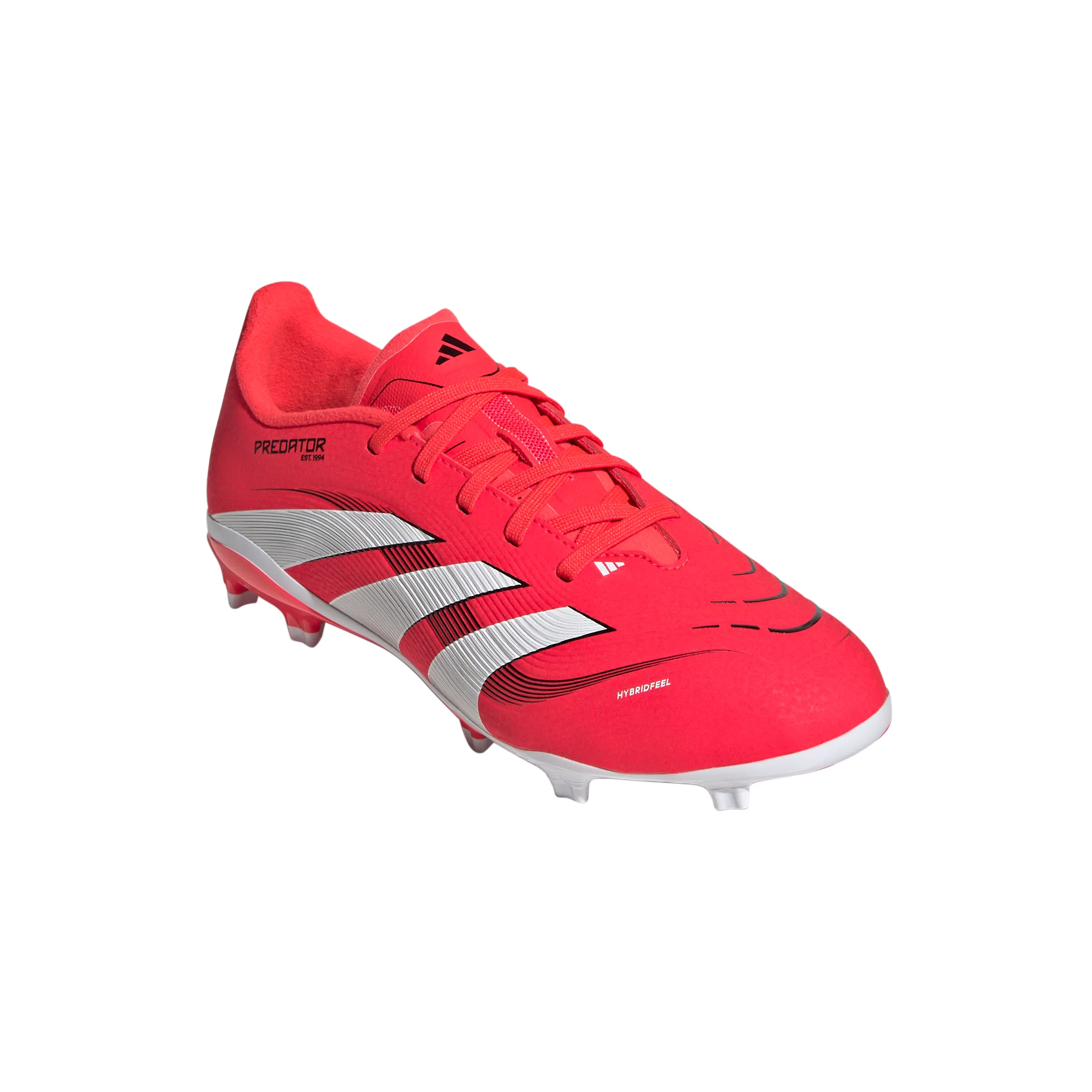 adidas Junior Predator League FG/MG Chaussures de Football pour Terrain Ferme - rouge lucide/blanc ftwr/noir core