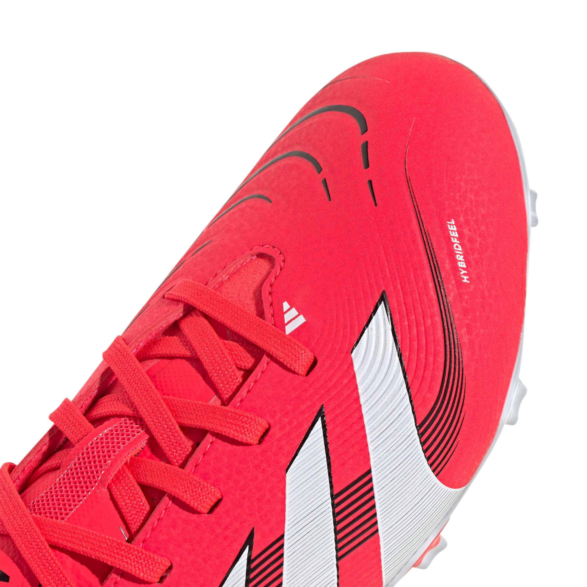 adidas Junior Predator League FG/MG Chaussures de Football pour Terrain Ferme - rouge lucide/blanc ftwr/noir core
