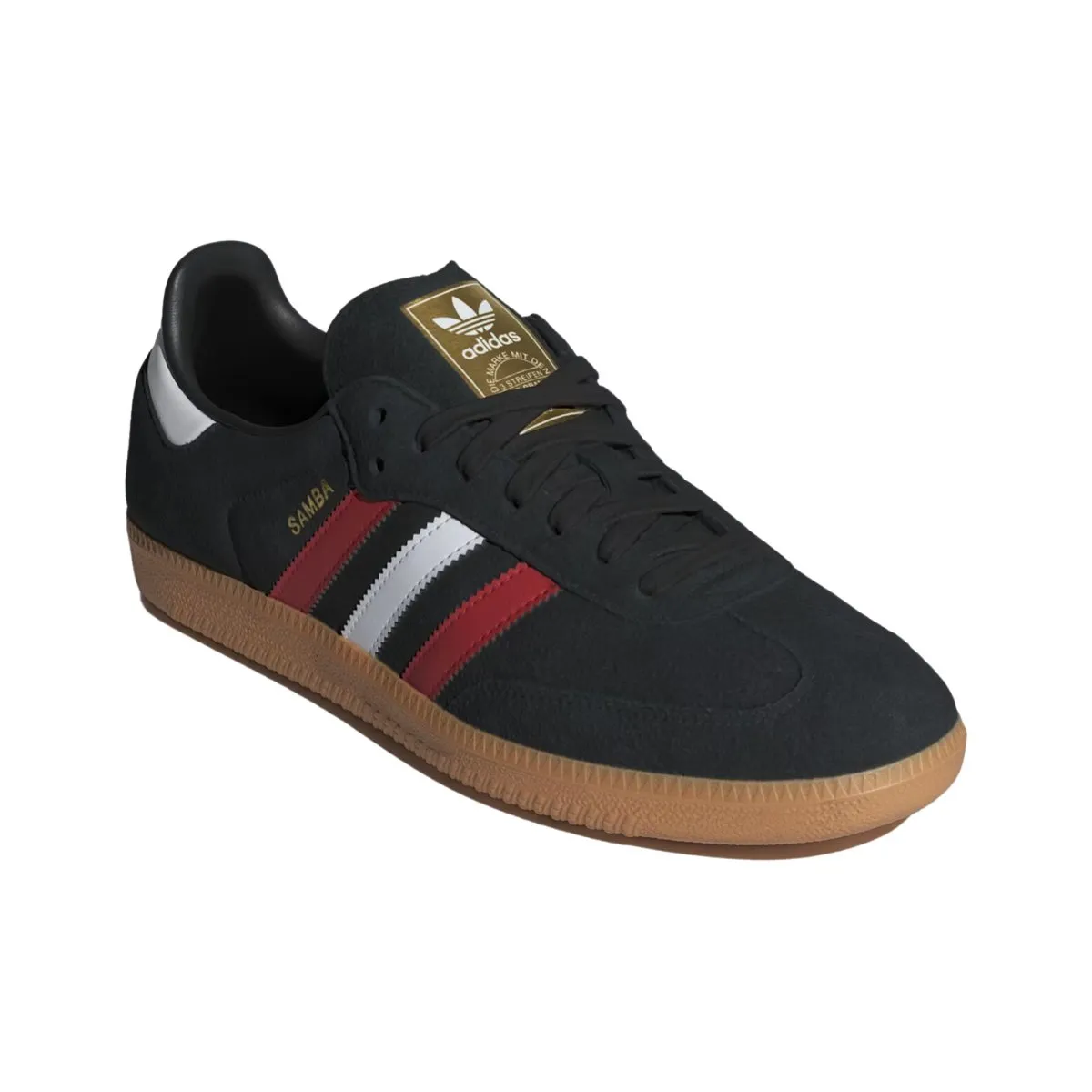 Adidas Samba OG Homme Noir Fondamental/Rouge Vif/Gomme