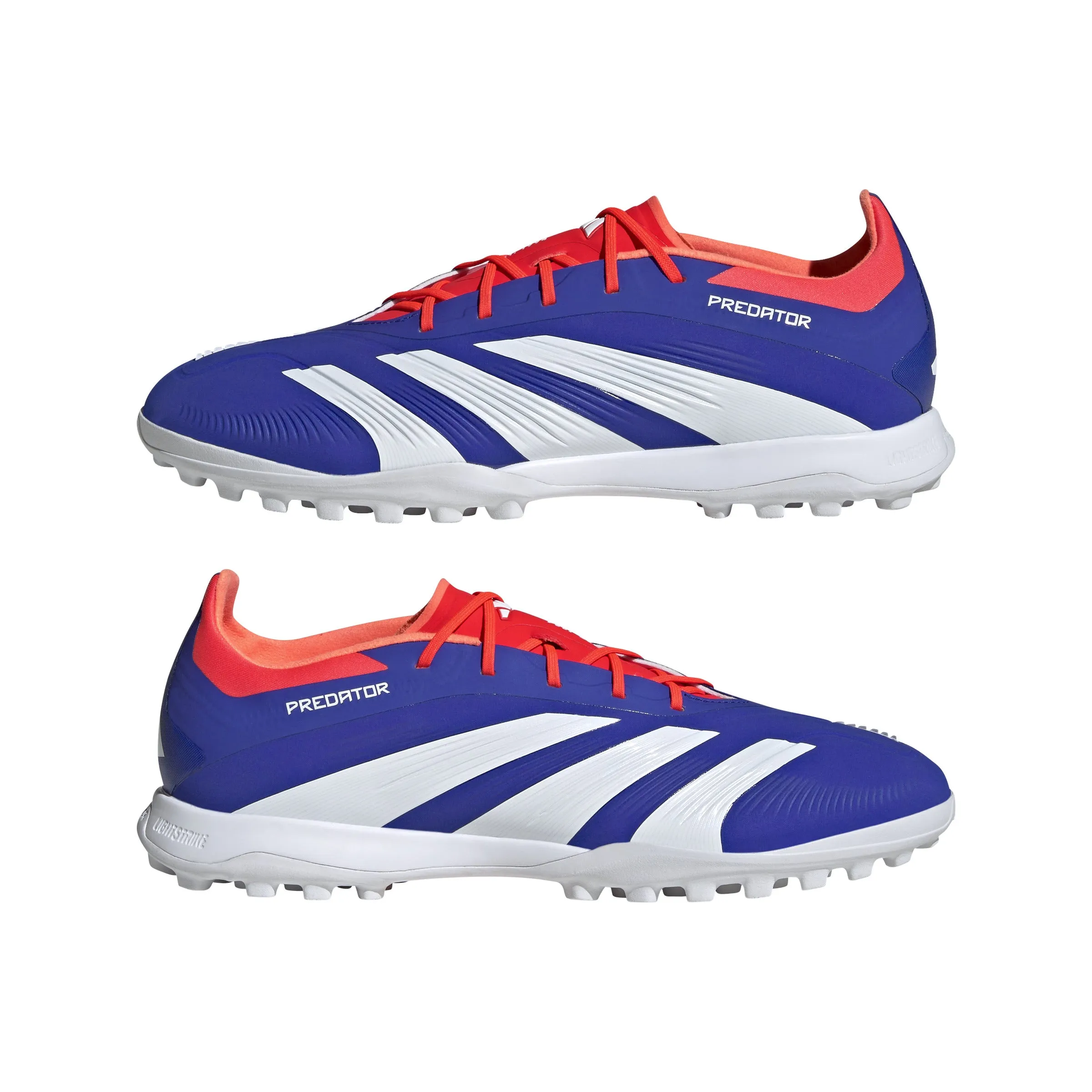 adidas Predator Elite TF Chaussure de Football pour Terrain Synthétique - LucBlu/ FtwWhite/ Solar Red