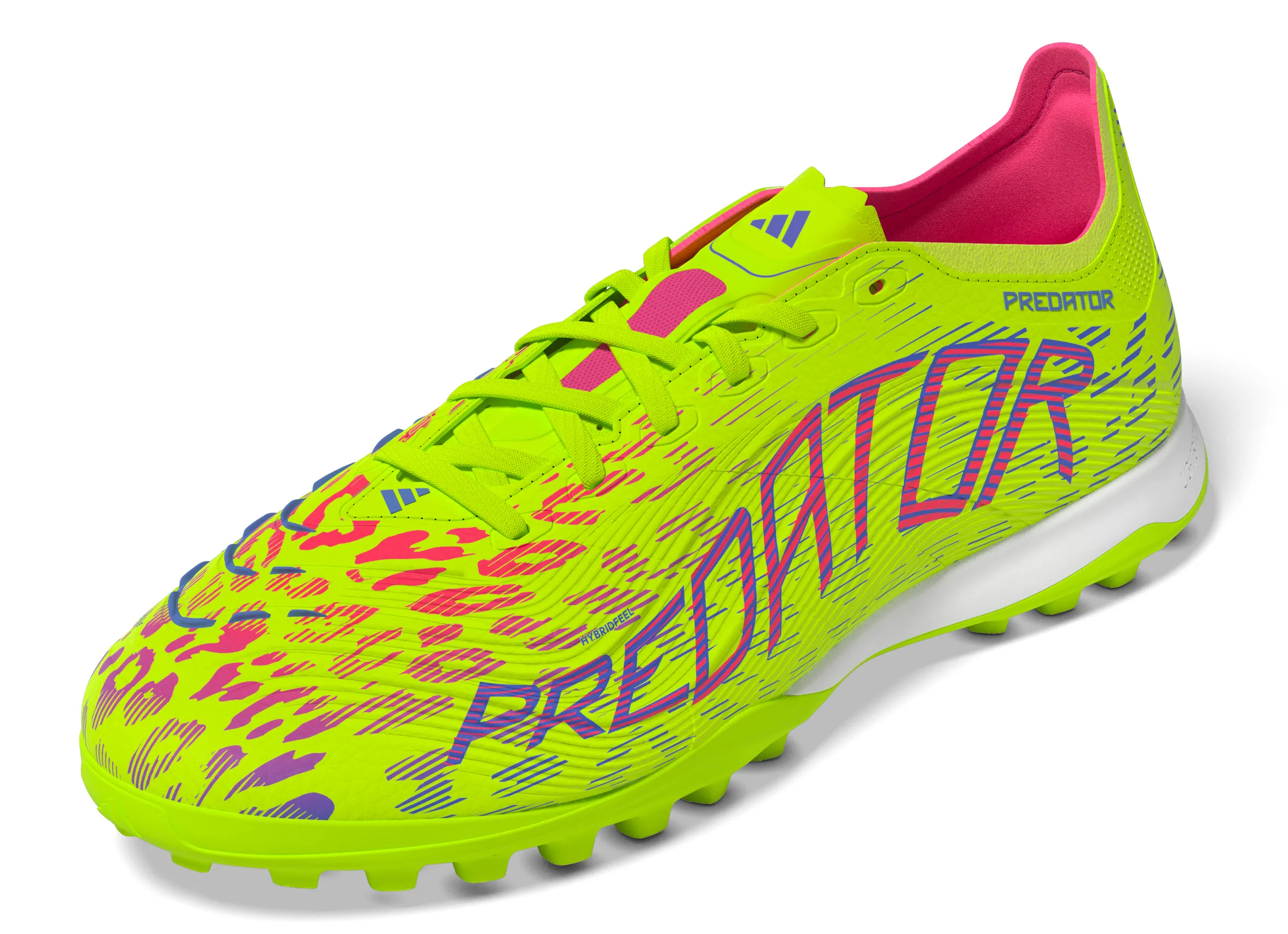 Chaussures de football Adidas Predator League TF pour terrain synthétique - Luclem/ Blufus/ LucPnk