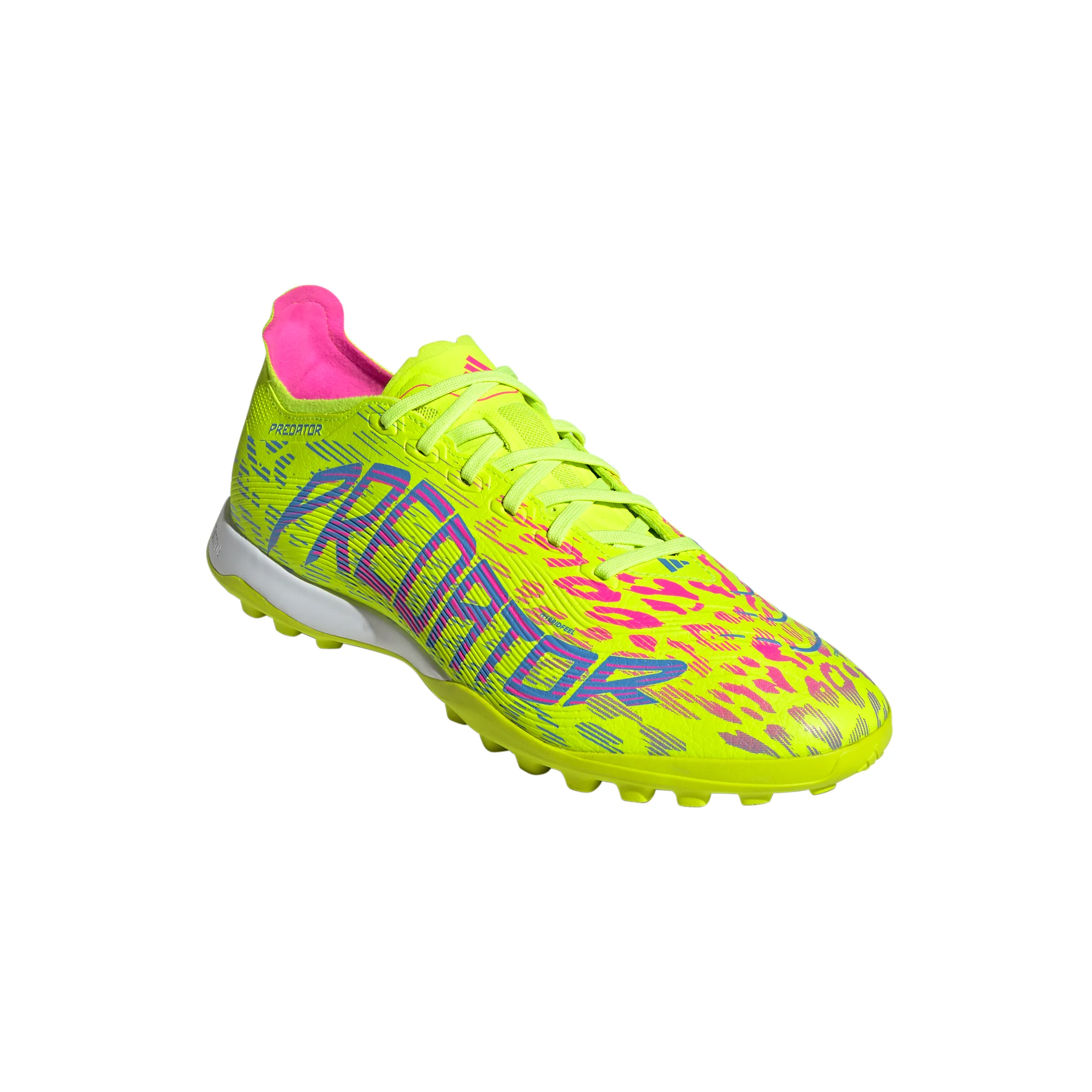 Chaussures de football Adidas Predator League TF pour terrain synthétique - Luclem/ Blufus/ LucPnk