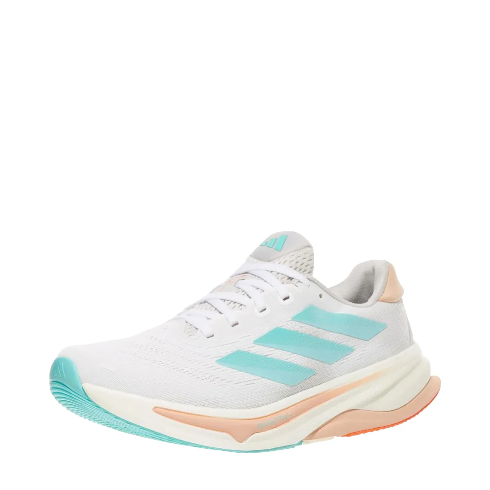 Adidas Supernova Solution 2 pour Femme en Blanc/Flash Aqua/Power Coral
