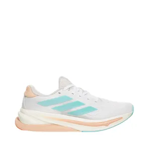 Adidas Supernova Solution 2 pour Femme en Blanc/Flash Aqua/Power Coral