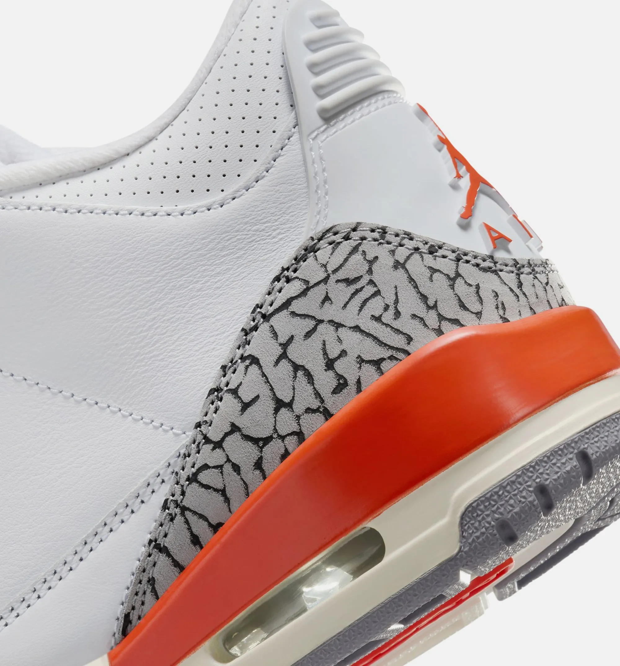 Air Jordan 3 Retro Georgia Peach Chaussure de Style de Vie pour Femme - Blanc/Argile Cosmique/Toile/Gris Ciment