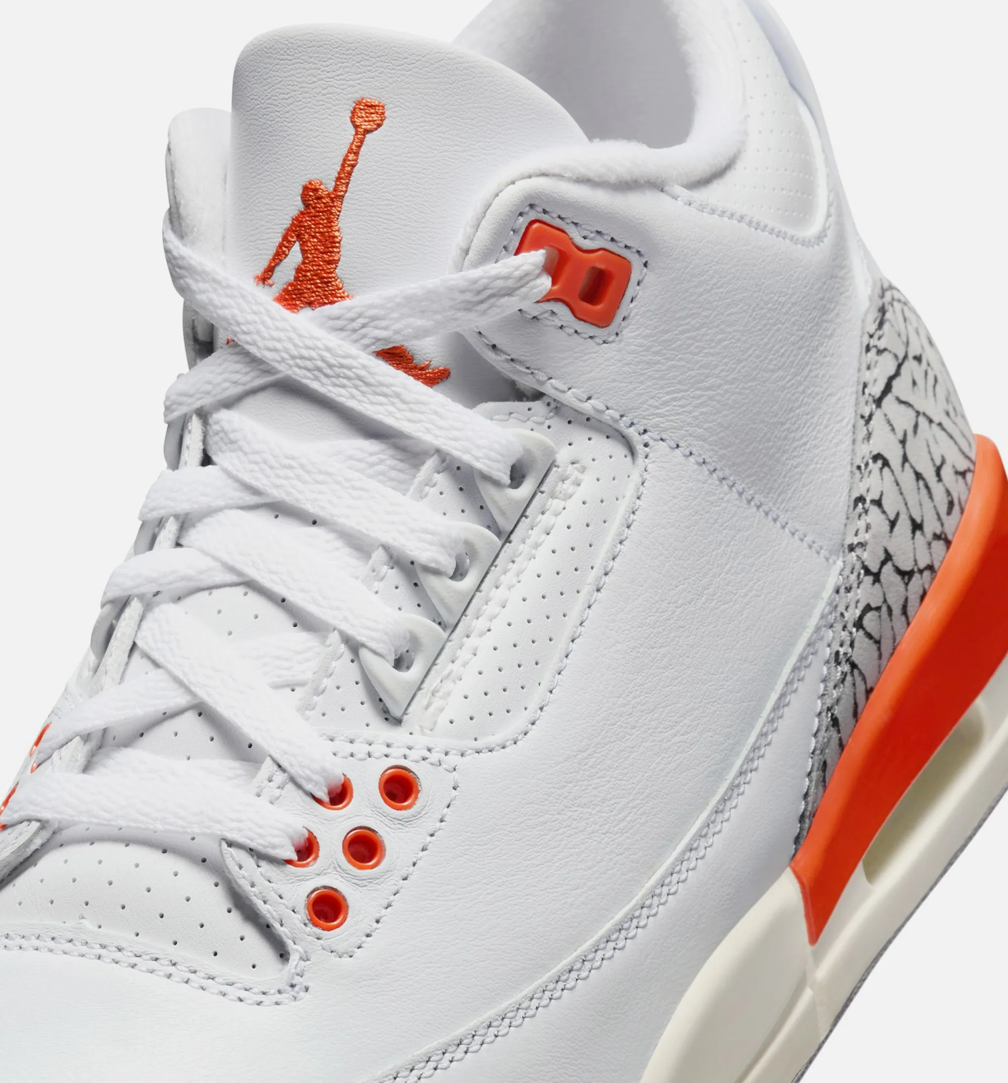 Air Jordan 3 Retro Georgia Peach Chaussure de Style de Vie pour Femme - Blanc/Argile Cosmique/Toile/Gris Ciment