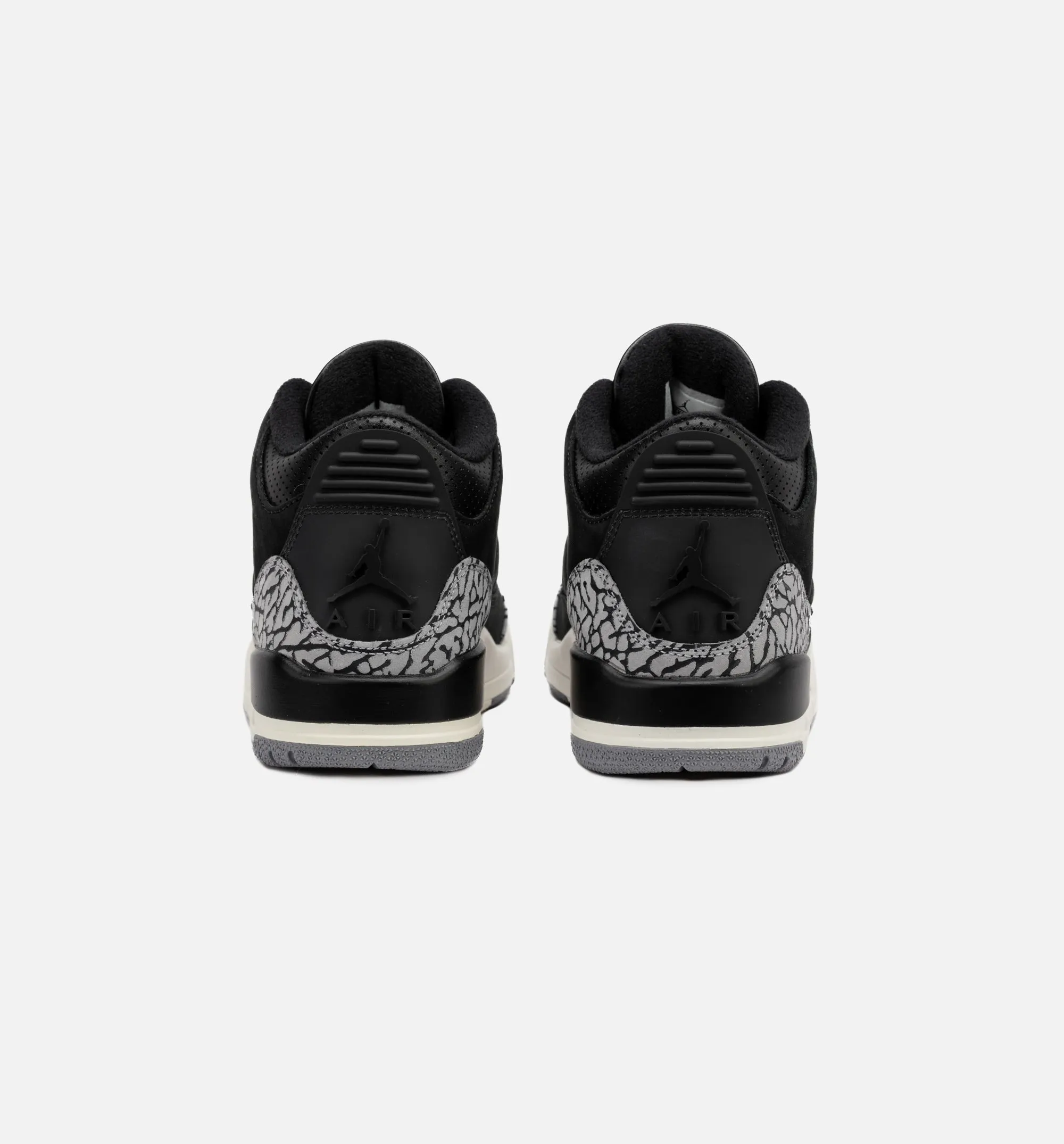 Air Jordan 3 Retro Off Noir Chaussure de Style de Vie pour Femmes - Off Noir/Noir Lait de Coco/Gris Ciment