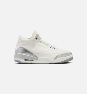 Chaussure de style de vie pour femme Air Jordan 3 Sail Cement - Sail/Gris Cement/Argent Métallisé Livraison gratuite
