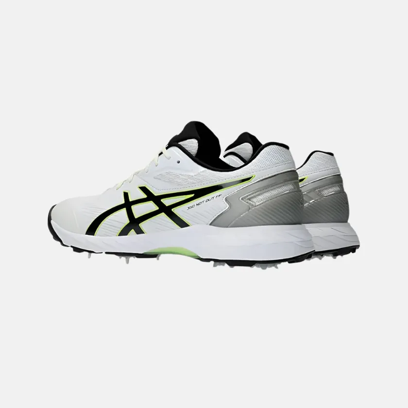 Chaussures de cricket Asics 350 Not Out FF pour hommes - Blanc/Noir