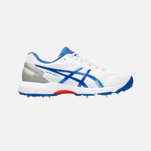 Chaussures de cricket Asics 350 NOT OUT FF pour hommes - Blanc/Bleu thon