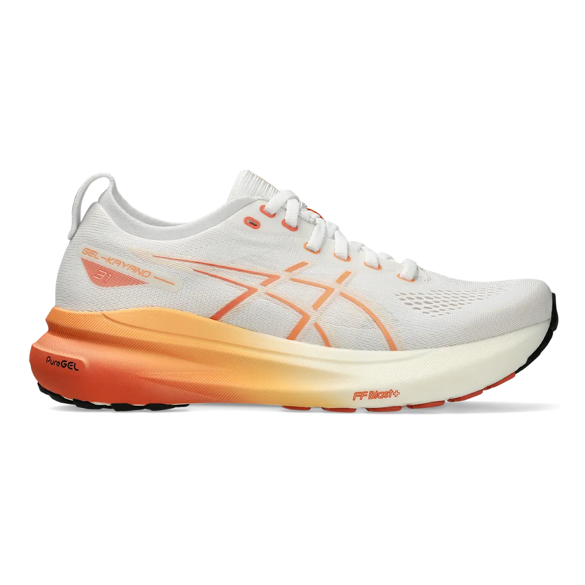 Asics Gel Kayano 31 - Blanc - Orange délavé