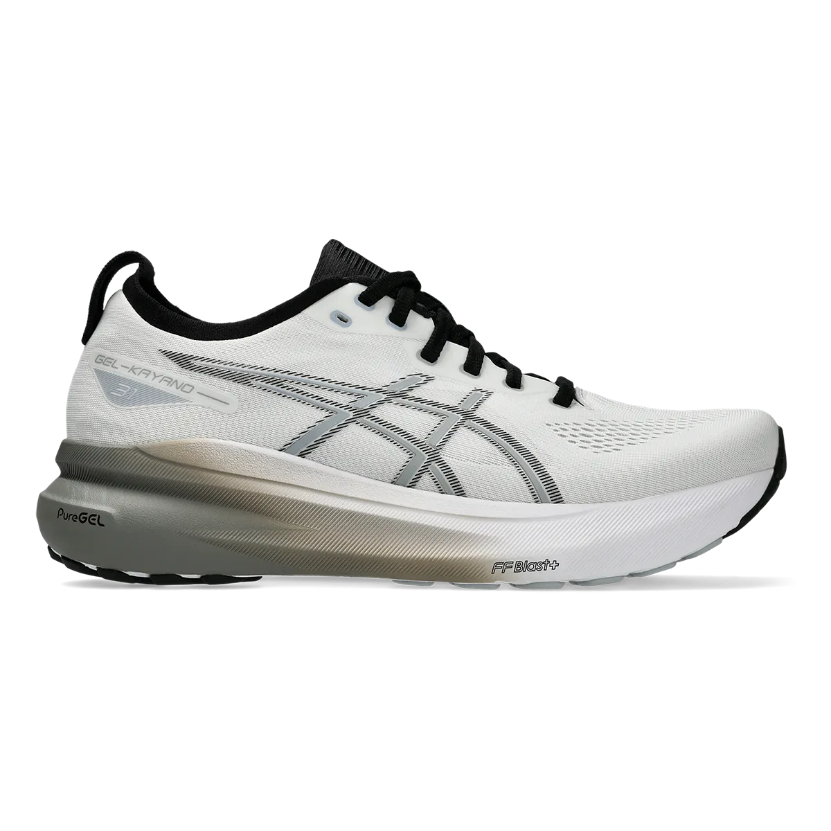 Asics Gel Kayano 31 - Blanc - Gris Piémont
