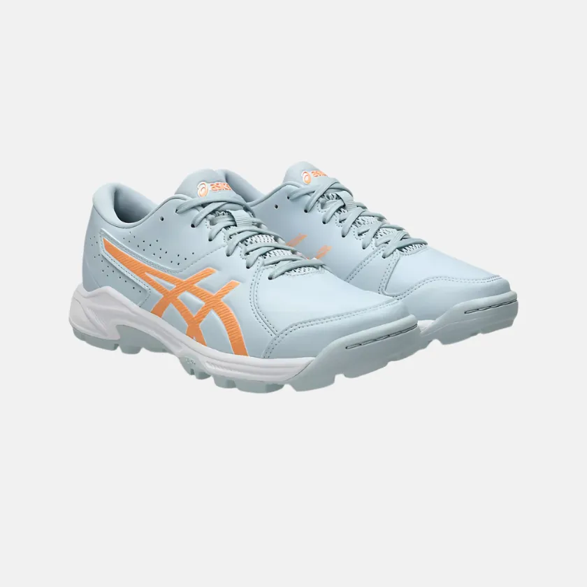 Chaussures de cricket pour enfants Asics GEL-PEAKE 2 GS - Gris frais/Bright Sunstone