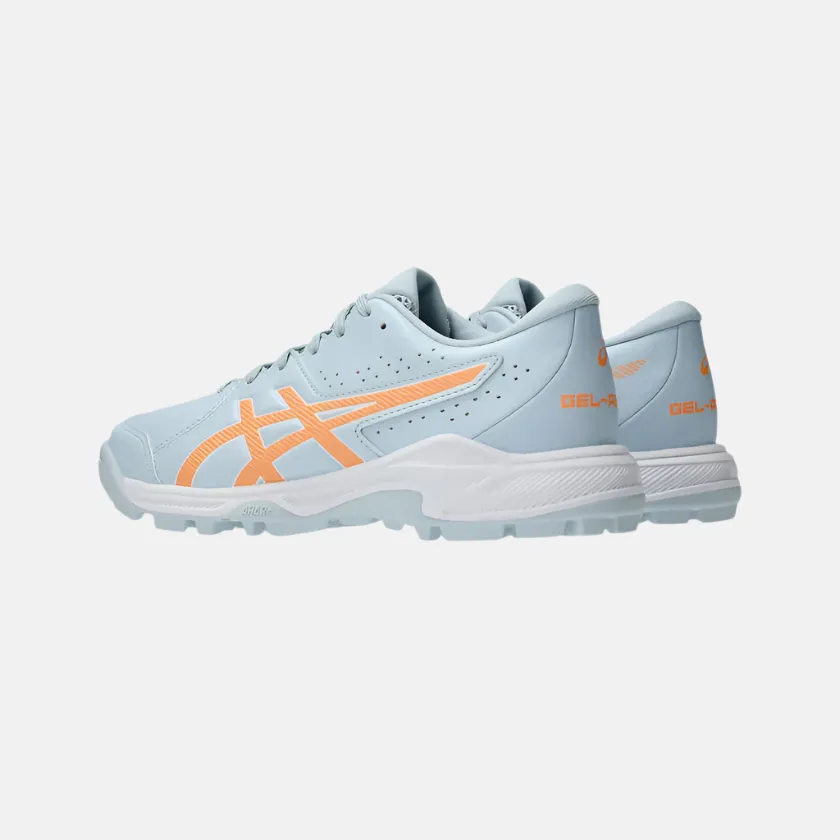Chaussures de cricket pour enfants Asics GEL-PEAKE 2 GS - Gris frais/Bright Sunstone