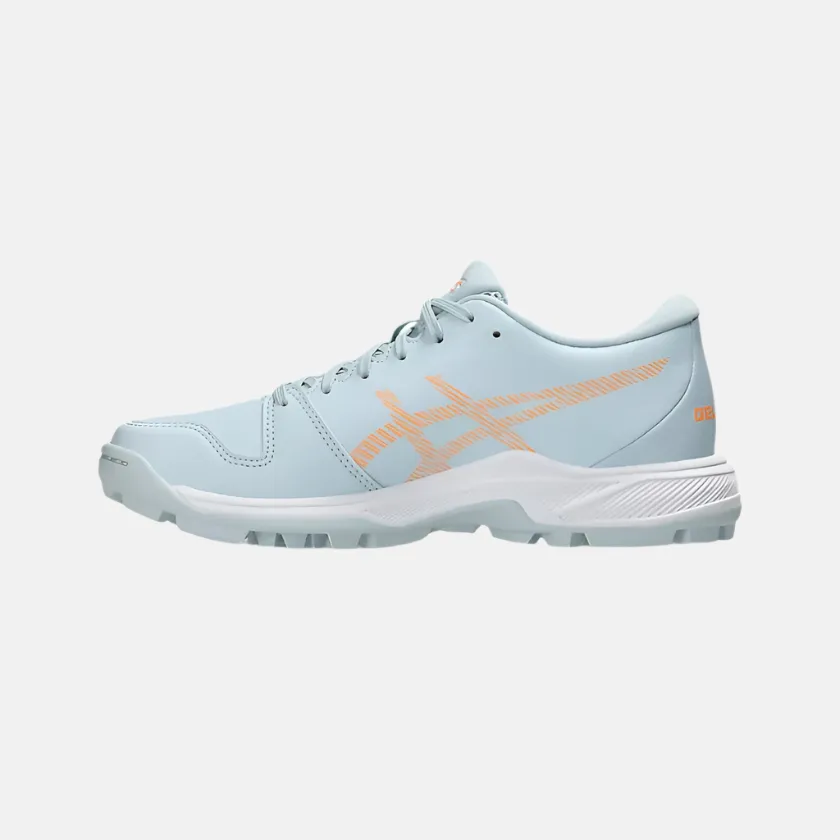 Chaussures de cricket pour enfants Asics GEL-PEAKE 2 GS - Gris frais/Bright Sunstone