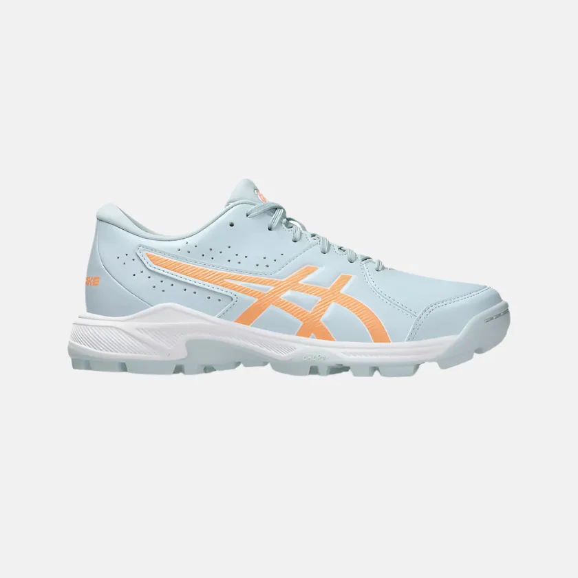 Chaussures de cricket pour enfants Asics GEL-PEAKE 2 GS - Gris frais/Bright Sunstone