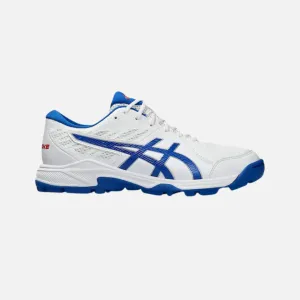 Chaussures de cricket Asics Gel-Peake 2 pour hommes - Blanc/Bleu thon