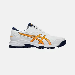 Chaussures de cricket unisexes Asics GEL-PEAKE 2 - Blanc/Orange Stade