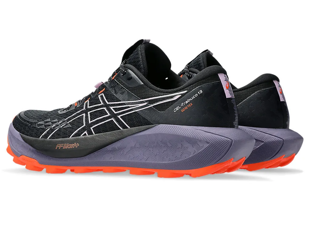 Asics Gel Trabuco 13 GTX (Largeur B) - Noir/Violet Clair (Femmes) Chaussures Asics