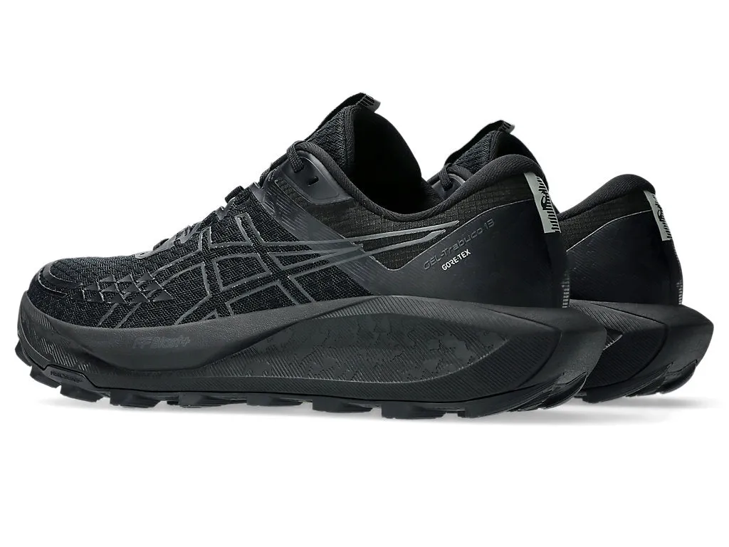 Asics Gel Trabuco 13 GTX (Largeur D) - Noir/Gris Graphite (Homme) Chaussures Asics
