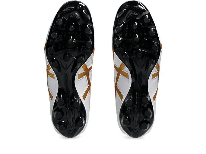 ASICS CHAUSSURES DE FOOTBALL LETHAL SPEED POUR HOMME BLANC/OR