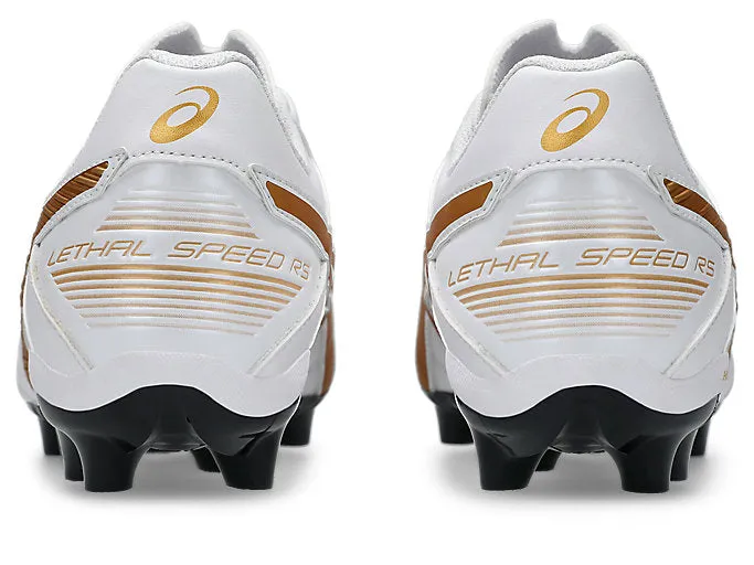 ASICS CHAUSSURES DE FOOTBALL LETHAL SPEED POUR HOMME BLANC/OR