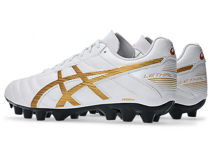 ASICS CHAUSSURES DE FOOTBALL LETHAL SPEED POUR HOMME BLANC/OR