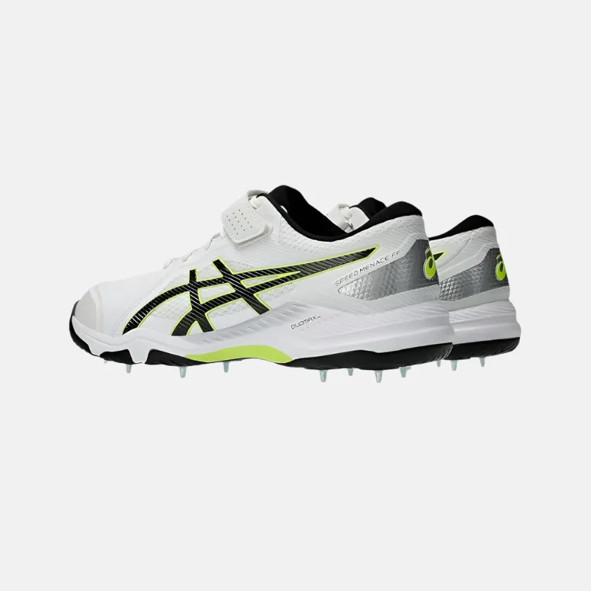 Chaussures de cricket Asics Speed Menace FF pour homme - Blanc/Noir