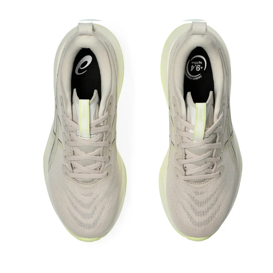 ASICS Chaussures de Running Femme GEL-CUMULUS 27 en Beige Minéral/Jaune Huddle SS25