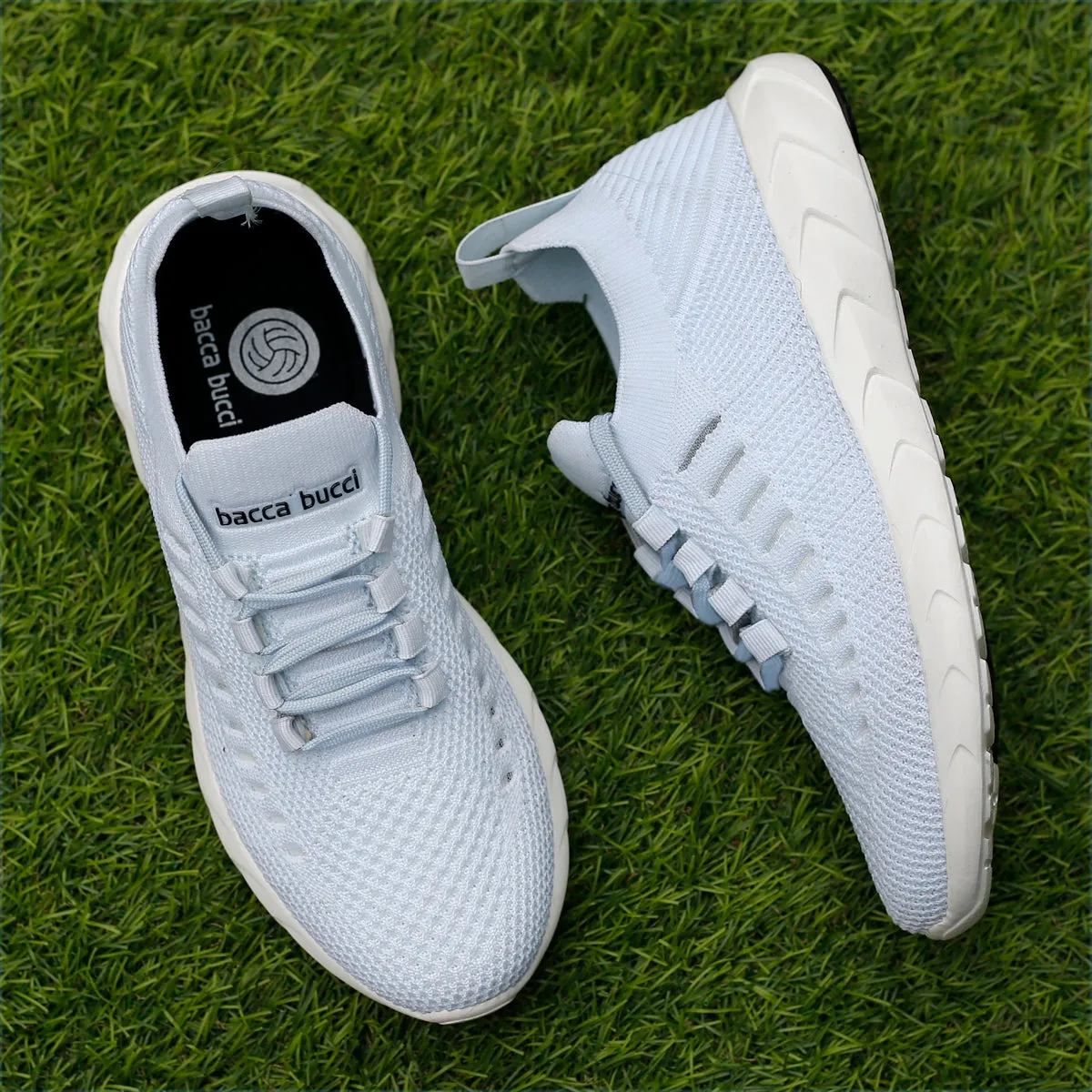 Bacca Bucci FISHJET Chaussures de marche pour femmes | Chaussures femme bleu ciel pour salle de sport, entraînement & course