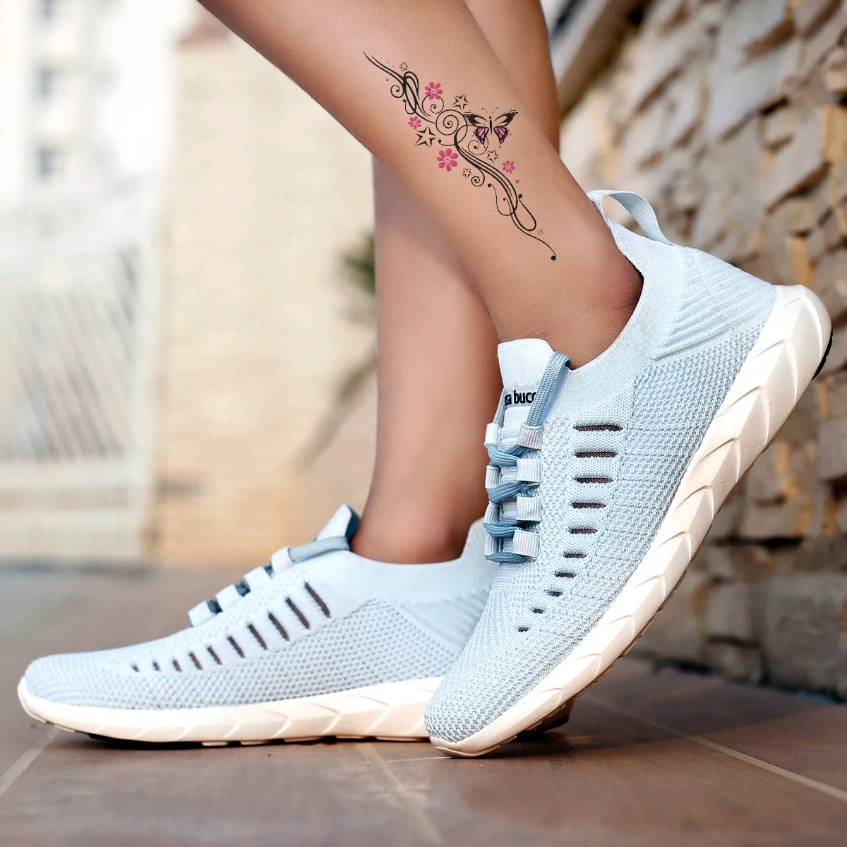 Bacca Bucci FISHJET Chaussures de marche pour femmes | Chaussures femme bleu ciel pour salle de sport, entraînement & course