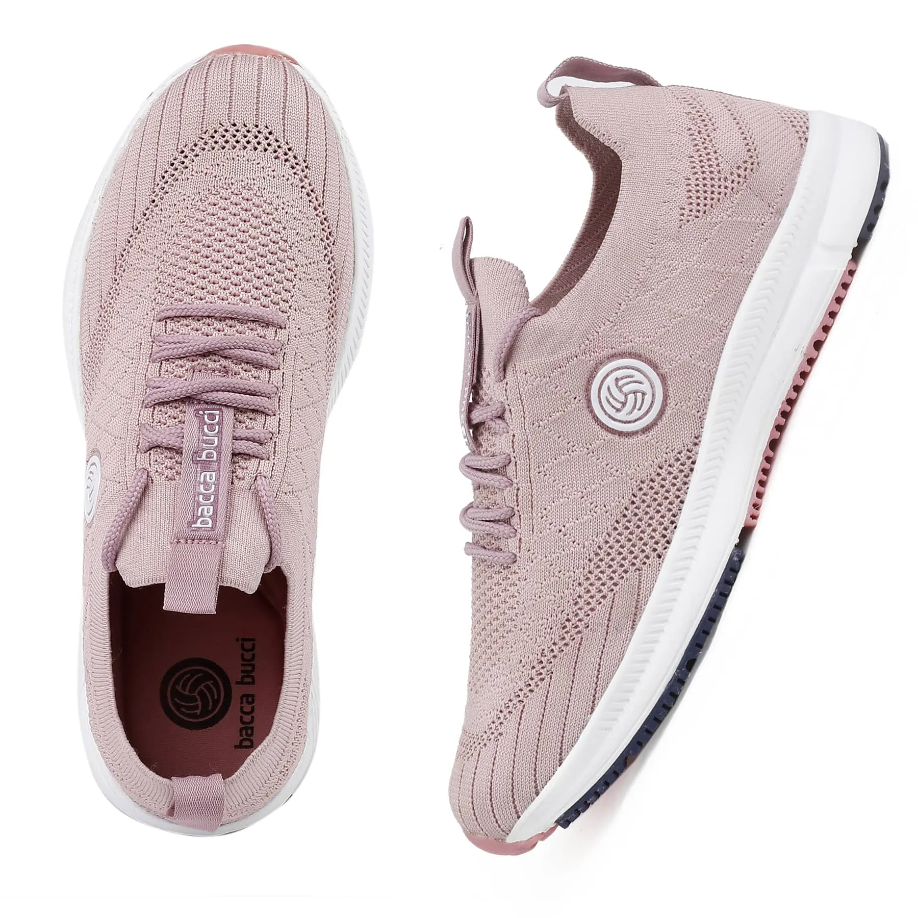 Bacca Bucci WAVE RIDER Chaussures d'entraînement pour femmes | Sneakers décontractées roses pour femmes