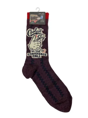 Chaussettes Blue Q pour Homme - Le Plus Cool de la Conférence Téléphonique