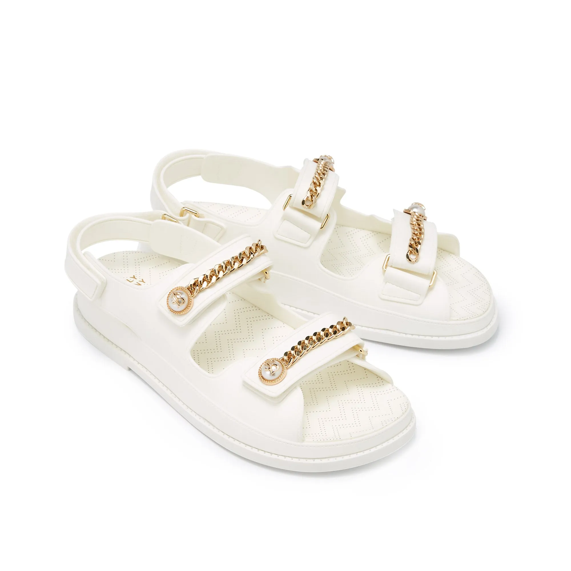 Médaille Cato Clog Blanc Cassé
