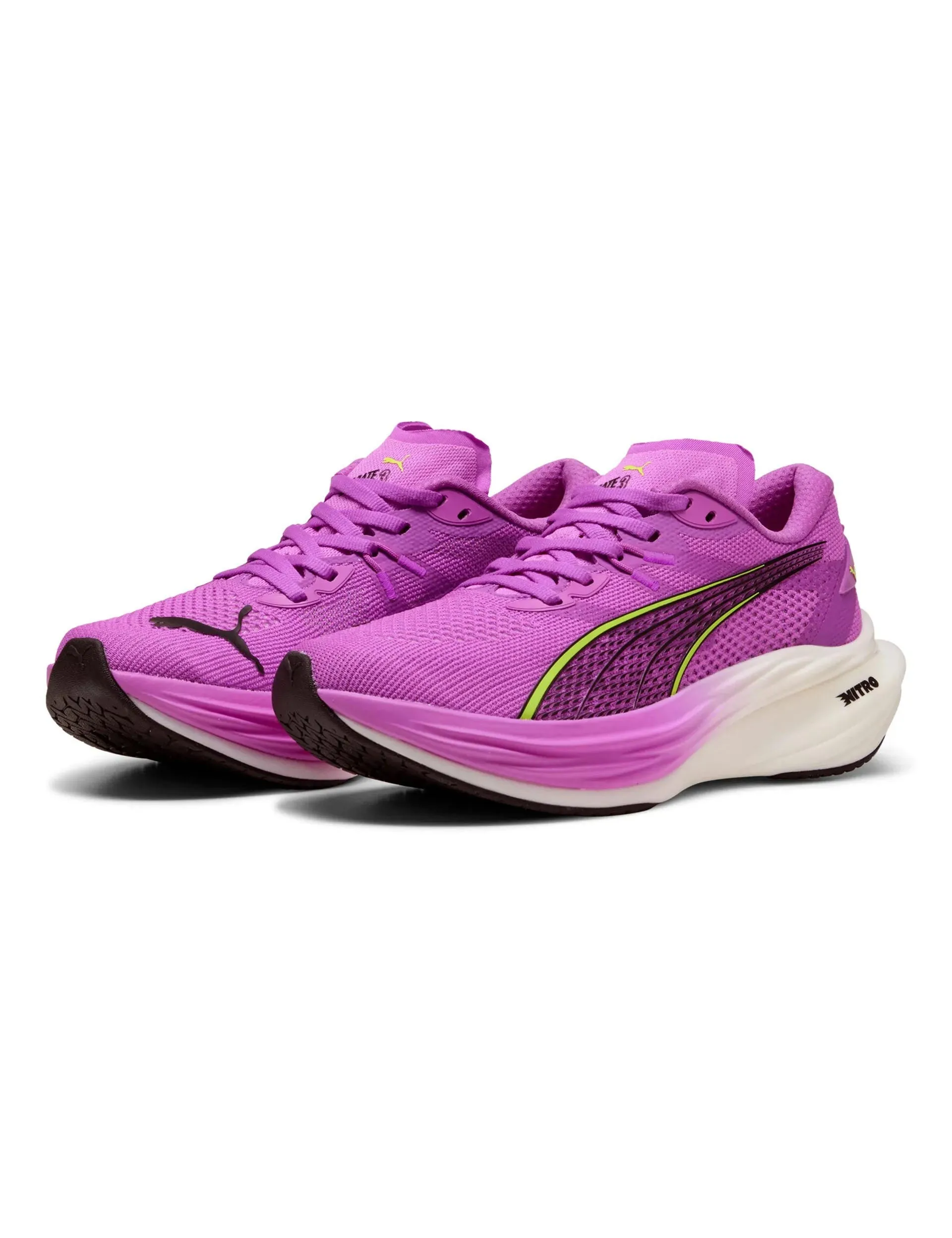 Chaussures de course Deviate NITRO 3 - Magenta pur/Alerte jaune/Blanc