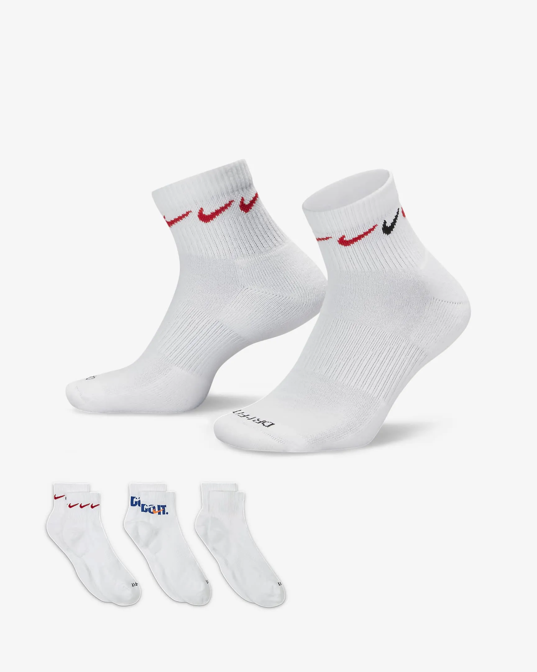 Chaussettes de sport rembourrées Everyday Plus (3 paires)