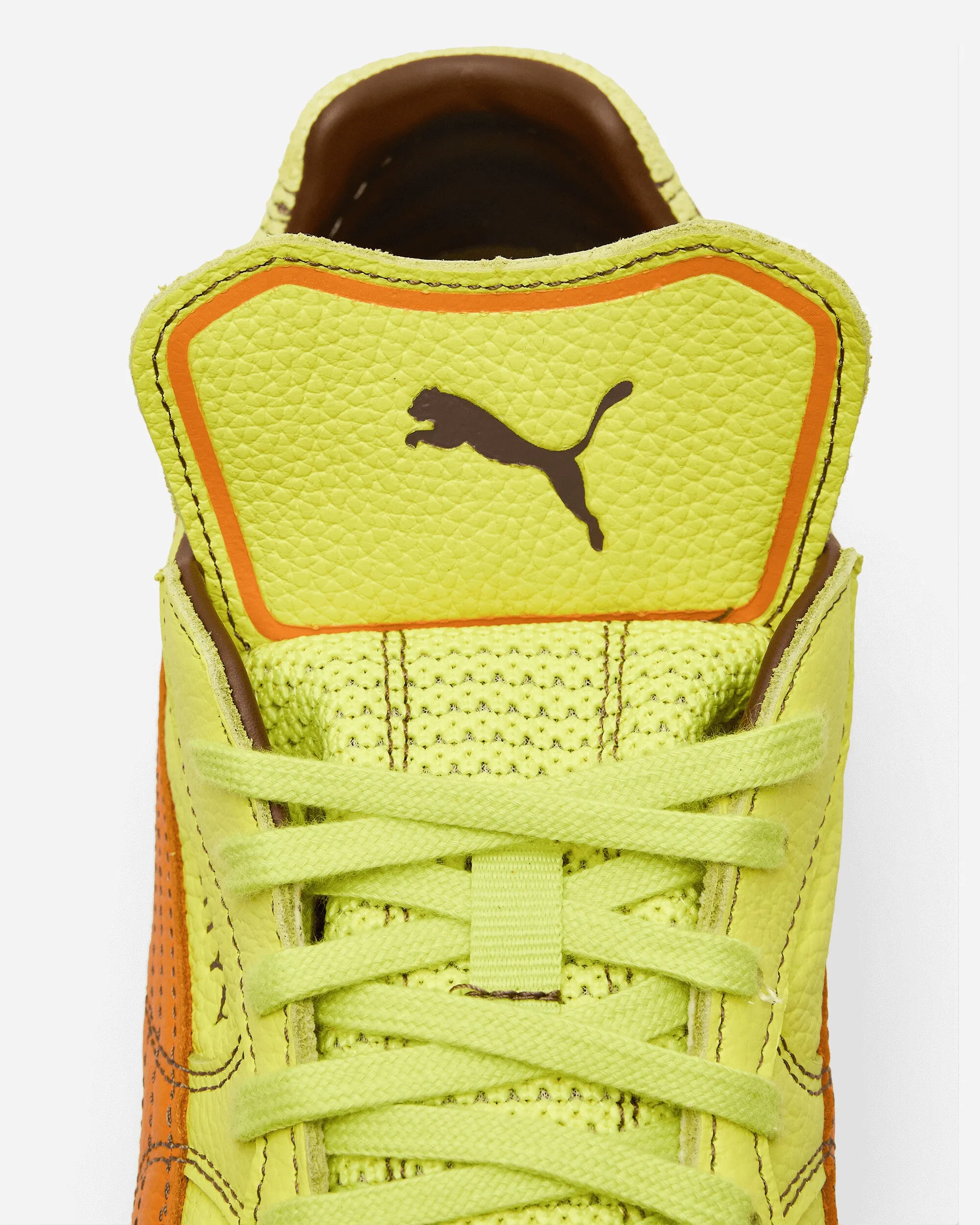 FENTY Avanti LS Chaussures de sport à coutures Vert Lime / Tarte à la citrouille