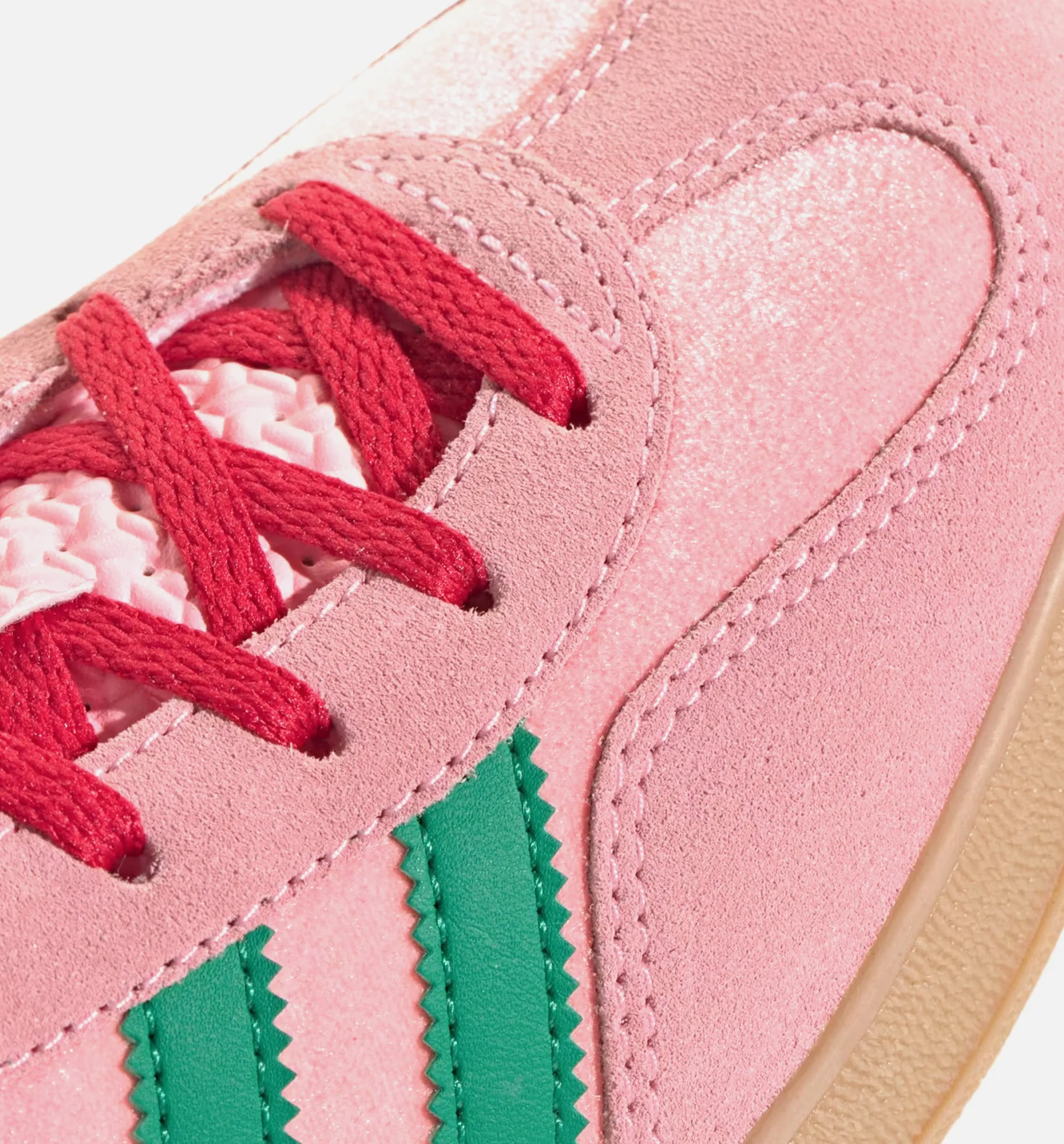 Chaussure de style de vie pour femme Gazelle Indoor - Vert Court/Rose Glow/Gomme