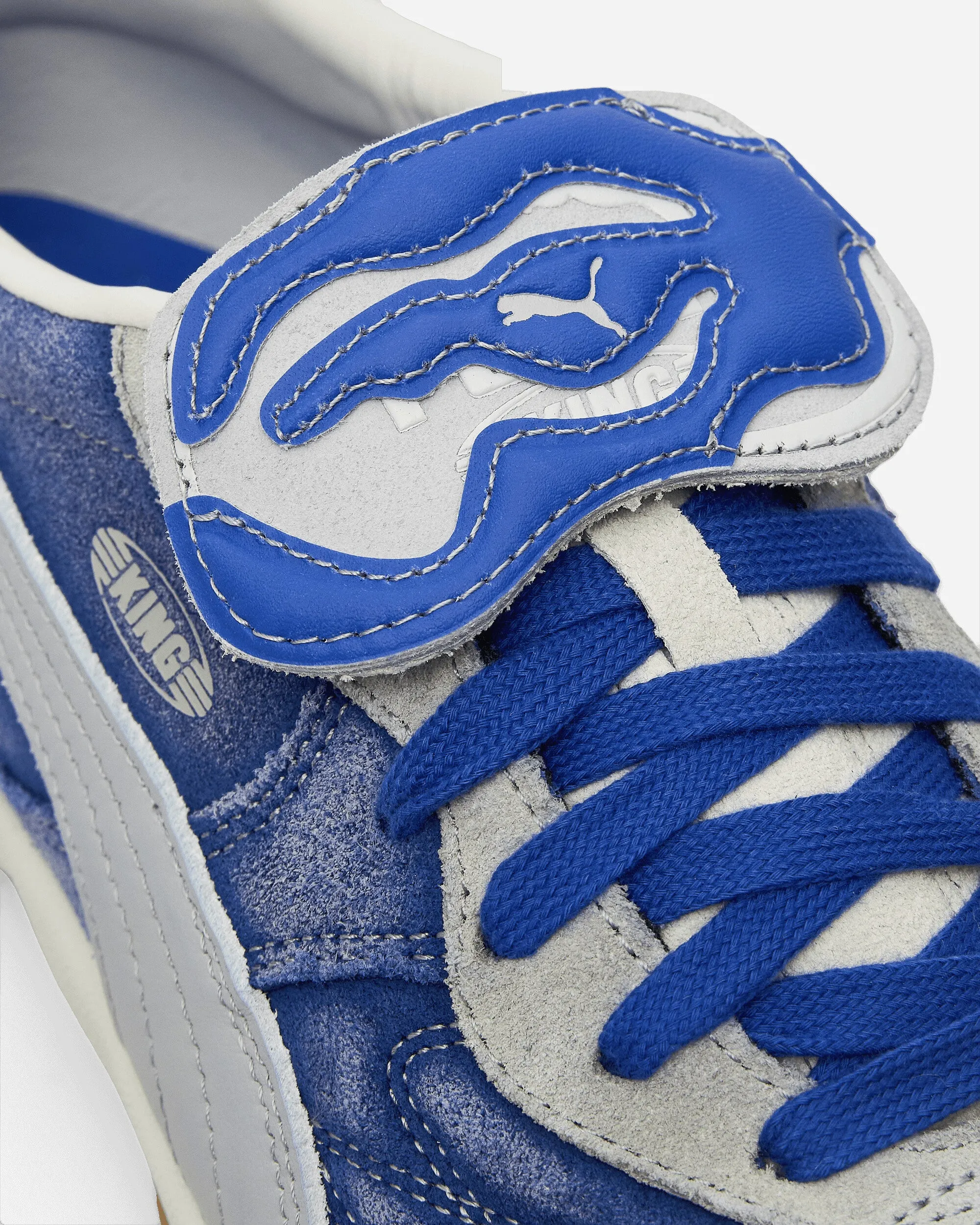 KidSuper King Chaussures de Sport Intérieur Bleu Cristal / Brume Grise