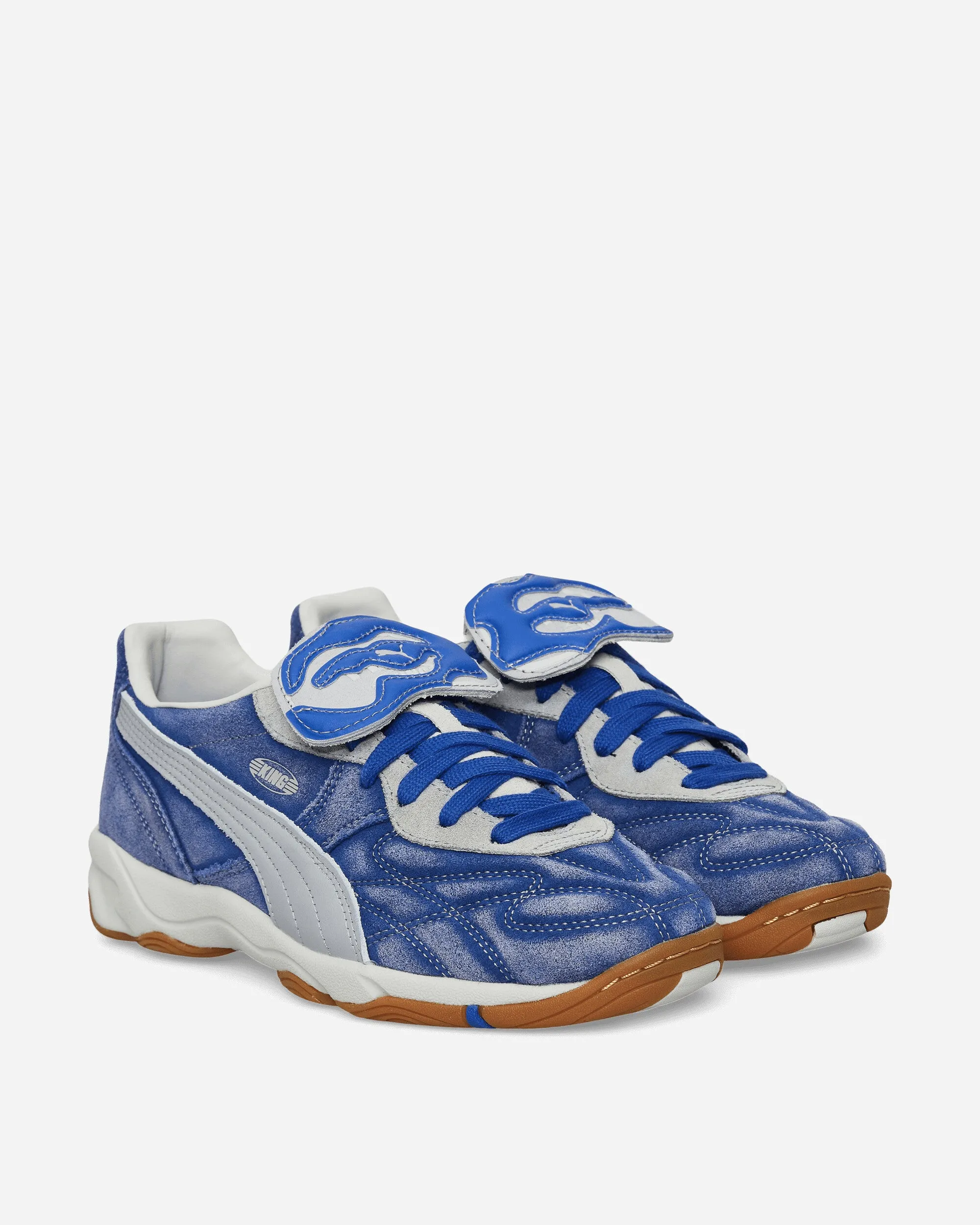 KidSuper King Chaussures de Sport Intérieur Bleu Cristal / Brume Grise