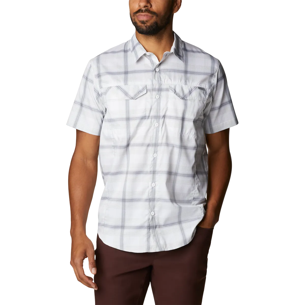 Chemise à manches courtes à carreaux Silver Ridge Lite pour hommes - Chaussures Asics
