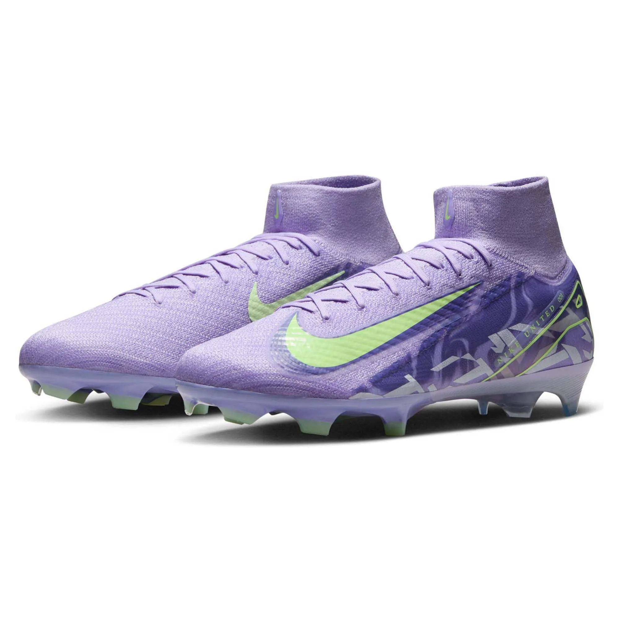 Chaussures de football Mercurial Superfly 10 Nike United Elite pour hommes, terrain ferme