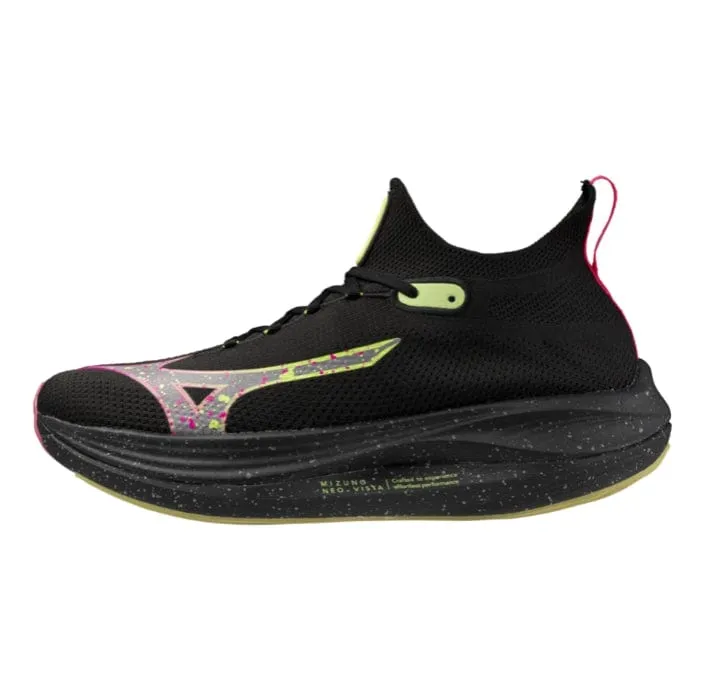 Chaussures de course Mizuno Neo Vista pour Homme - Noir Argenté/Rose Tétra AW24