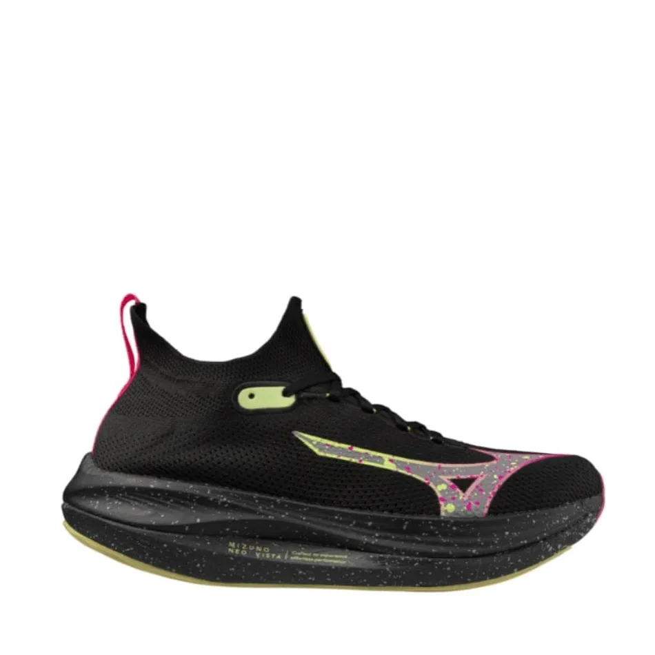 Chaussures de course Mizuno Neo Vista pour Homme - Noir Argenté/Rose Tétra AW24