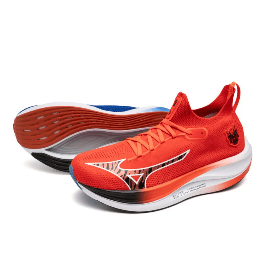 Mizuno Chaussures de Course Unisex Neo Vista en Oni Demon Mizuno Ignition Rouge/Noir/Bleu Baseball SS25